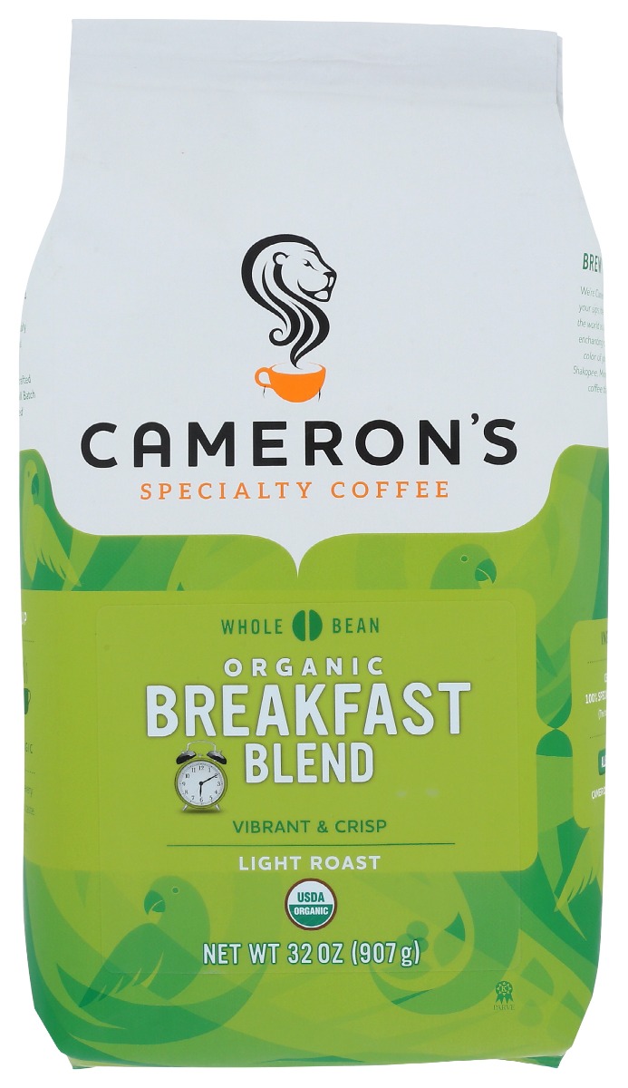 Picture of Camerons Specialty Coffee KHRM00359917 32 oz Coffee Whole Bean Breakfast Blend