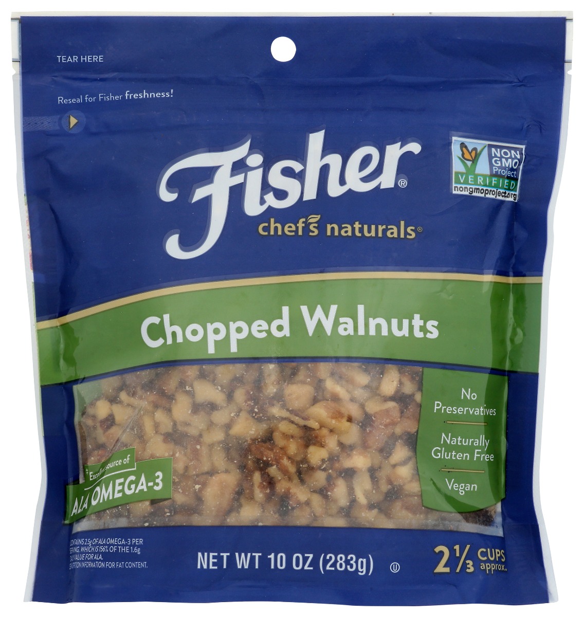 Picture of Fisher KHCH00399938 10 oz Chopped Walnuts