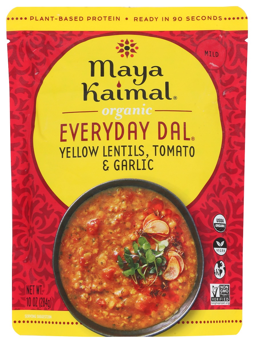 Picture of Maya Kaimal KHRM02202528 10 oz Organic Everyday Dal Yellow Lentils Tomato Garlic