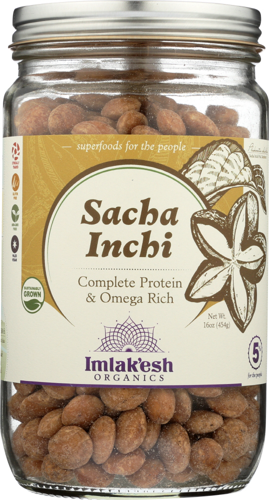 Picture of Imlakesh Organics KHFM00305047 Sacha Inchi Seeds Wild HRV - 16 oz