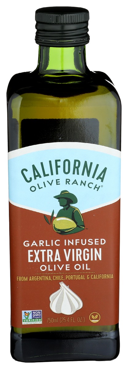 Picture of California Olive Ranch KHRM00354051 750 ml California Olive Ranch, Garlic Infused Extra Virgin Olive Oil