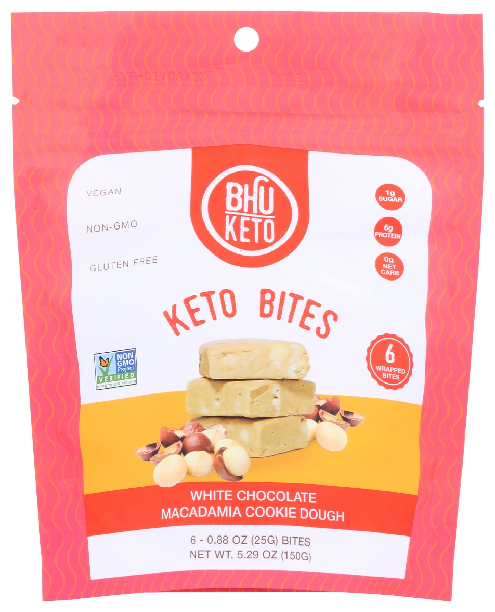 Picture of Bhu Foods KHRM00378123 5.29 oz White Chocolate Macadamia Bites