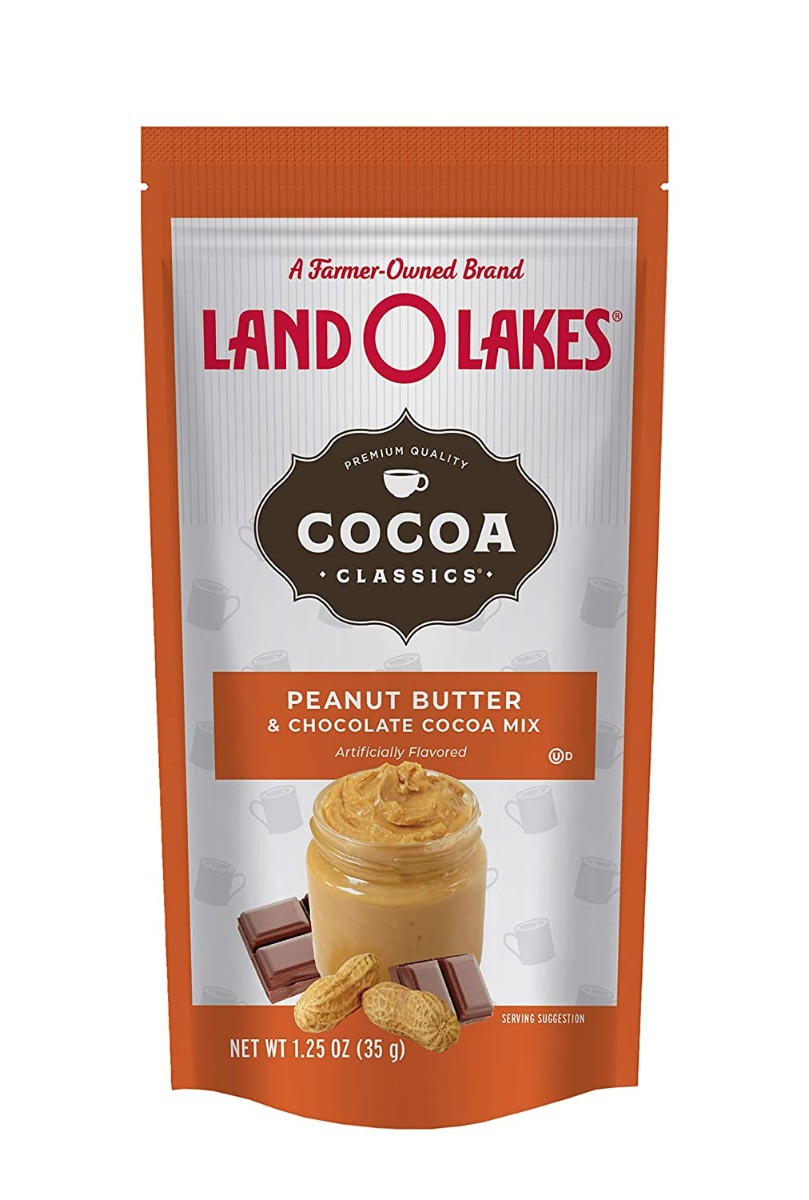 Picture of Land O Lakes KHRM00401009 1.25 oz Classic Peanut Butter Chocolate Cocoa Mix