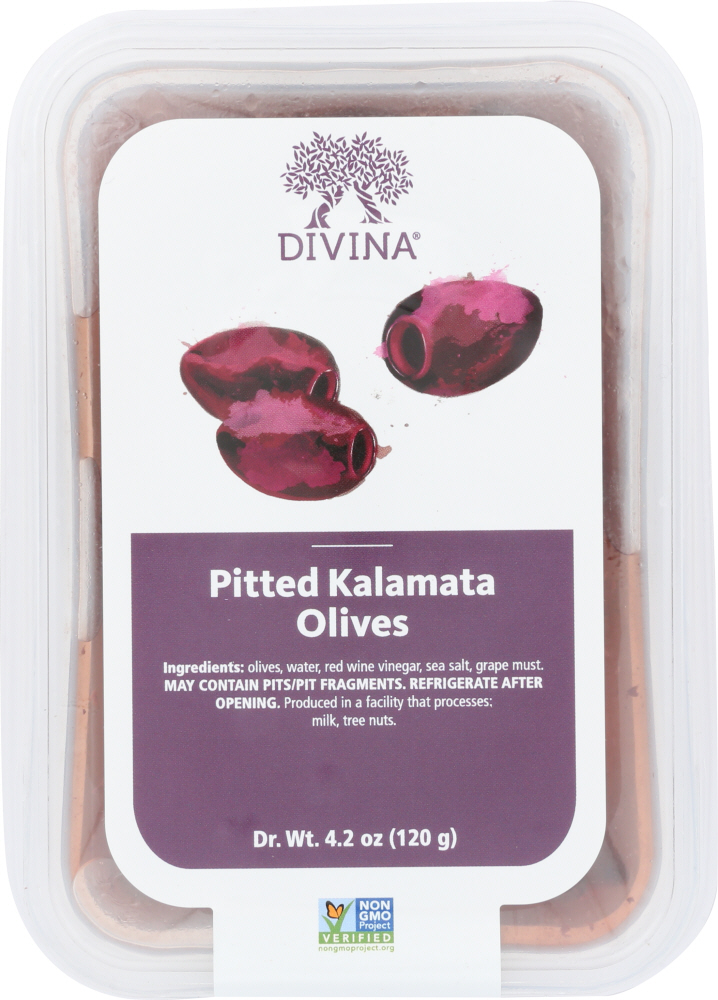 Picture of Divina KHCH00337449 4.2 oz Pitted Kalamata Olives