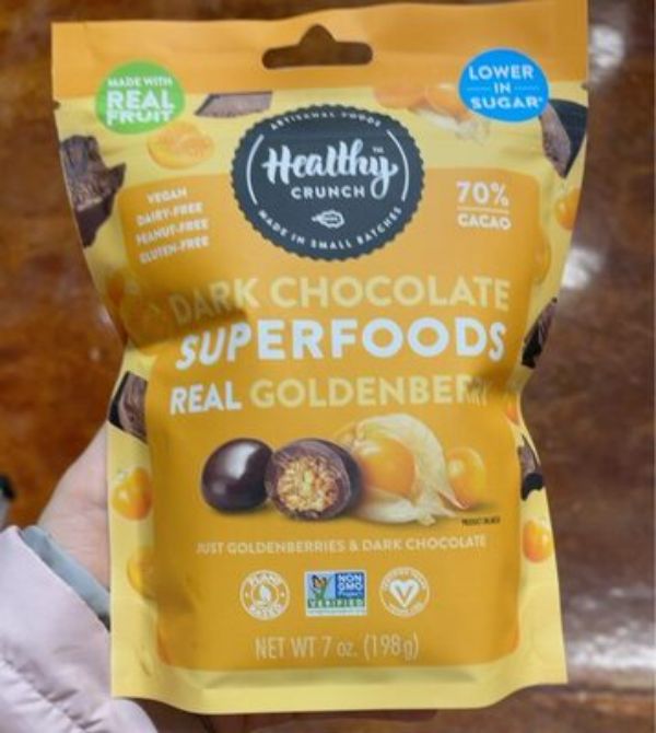 Picture of Healthy Crunch KHCH00397074 7 oz Real Golden Berry Dark Chocolate Superfood Bites