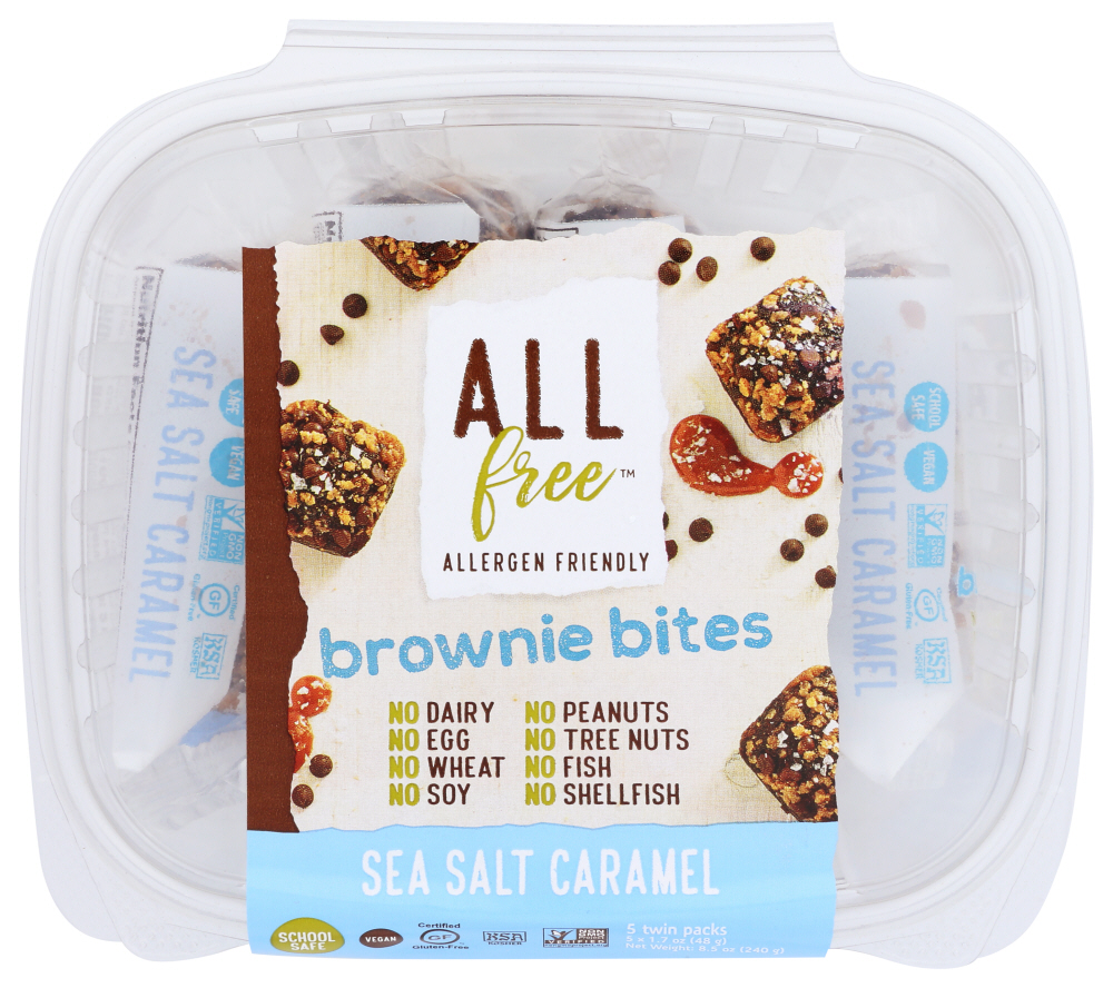 Picture of Allfree KHCH00325939 8.5 oz Caramel Sea Salt Brownie Bites