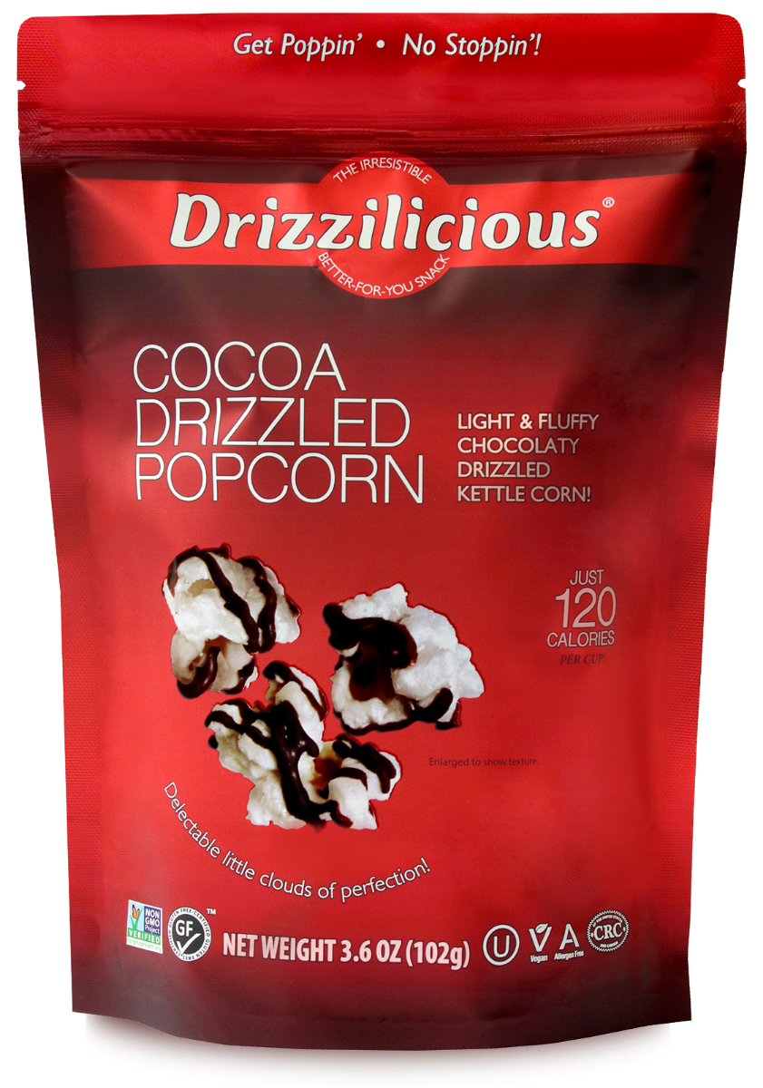 Picture of Drizzilicious KHRM00362937 3.6 oz Cocoa Drizzled Popcorn