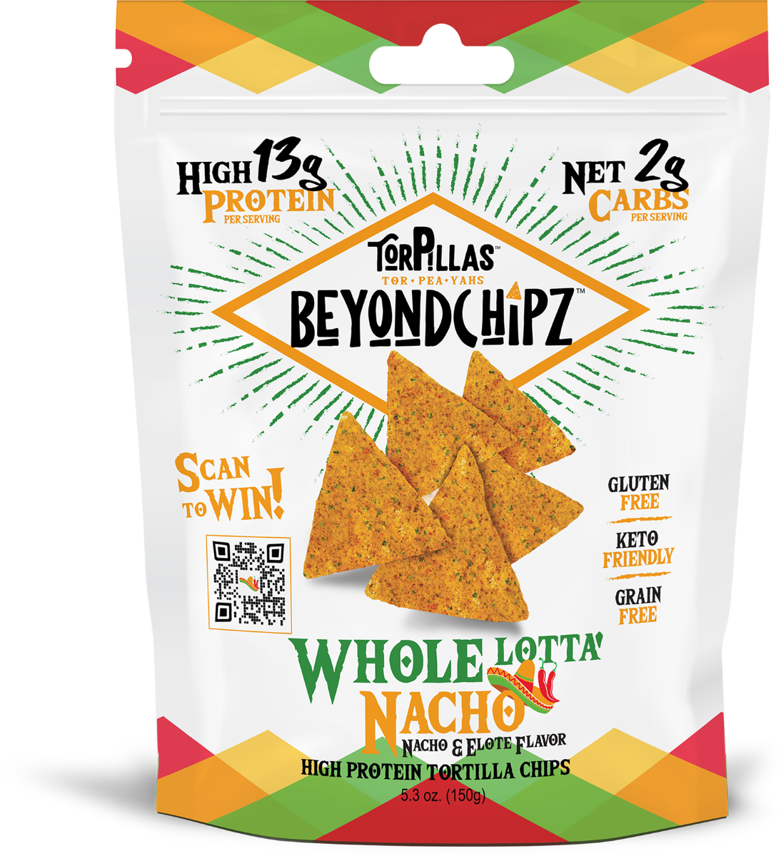 Picture of Beyondchipz KHRM00381630 5.3 oz Whole Lotta Nacho Chips