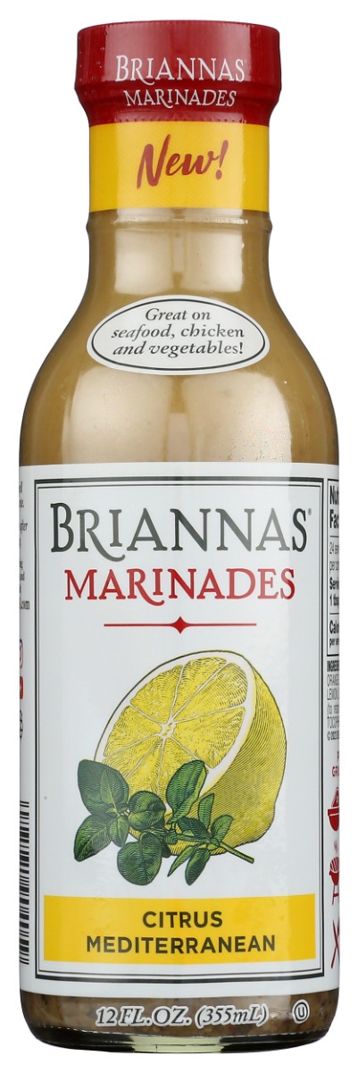 Picture of Briannas KHRM02206968 12 oz Citrus Mediterranean Marinade Sauce