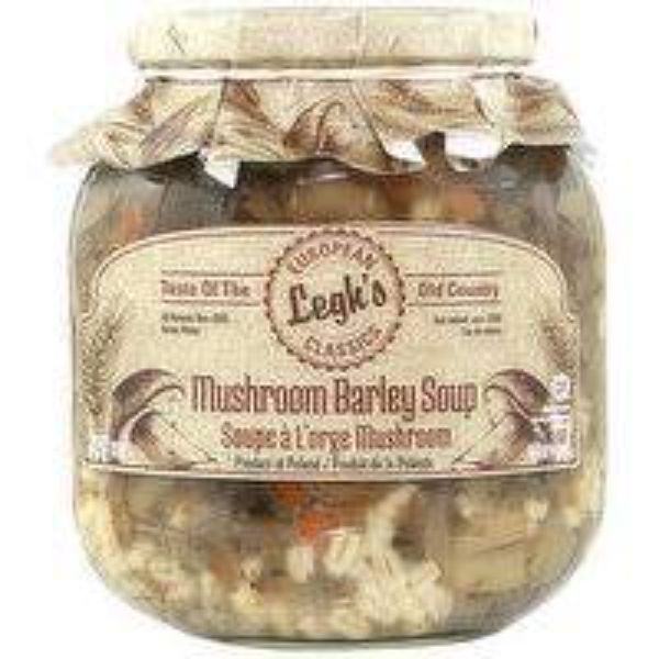Picture of Leghs Borscht Soup KHRM02207901 24 oz Mushroom Barley Soup