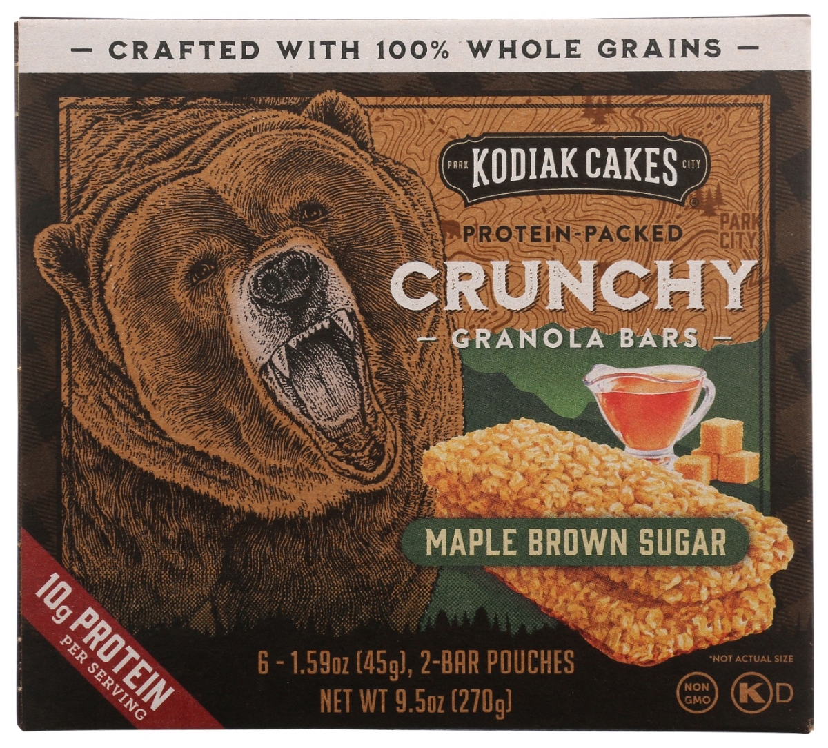 Picture of Kodiak KHLV00360020 9.5 oz Maple Brown Sugar Granola Bar