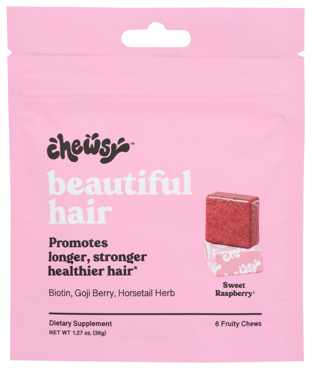Picture of Chewsy KHCH02205563 Beautiful Raspberry Hair Chew - 6 Piece