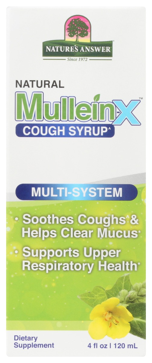 Picture of Natures Answer KHLV02206355 4 fl oz Mullein-x Multi System Cough Syrup