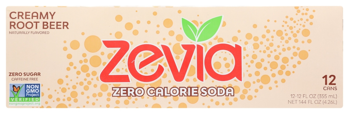 Picture of Zevia KHRM02203893 144 fl oz Zero Calorie Creamy Rootbeer Soda