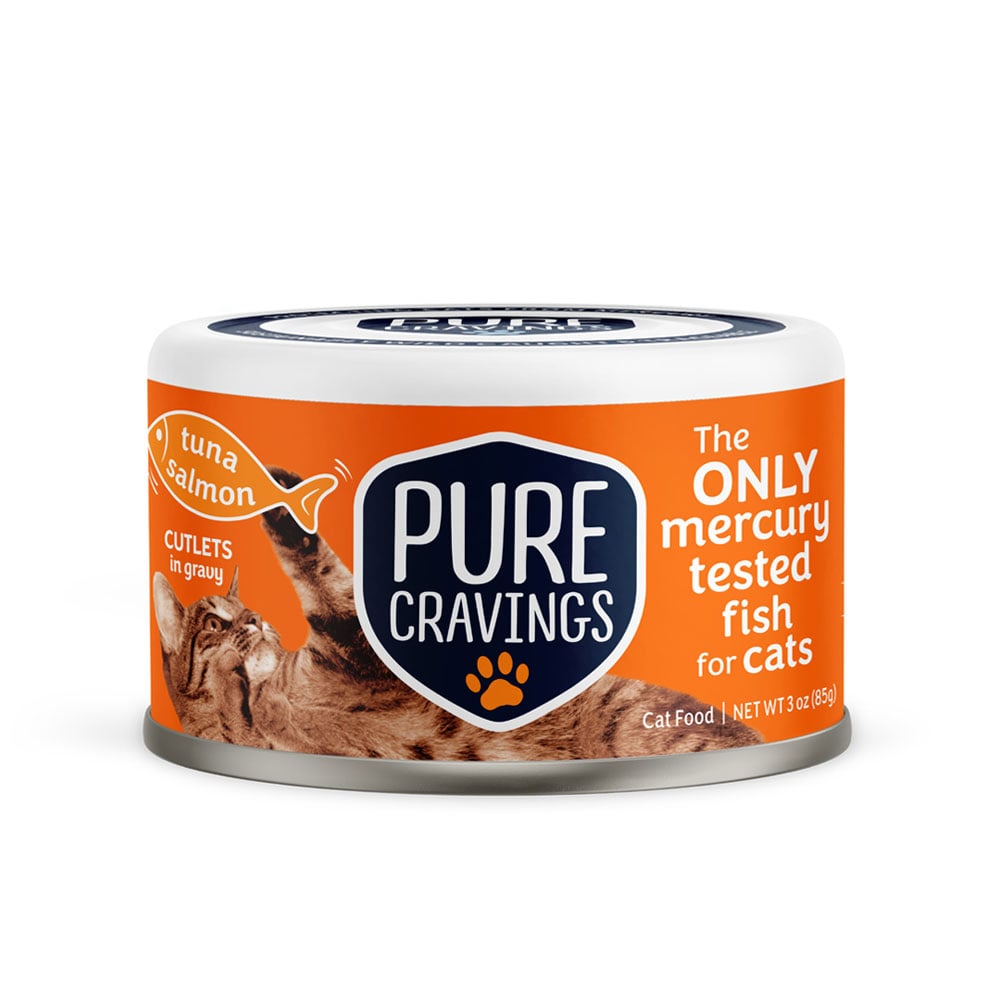 Picture of Pure Cravings KHCH02203704 3 oz Tuna & Salmon Cutlets Gravy for Cat Food
