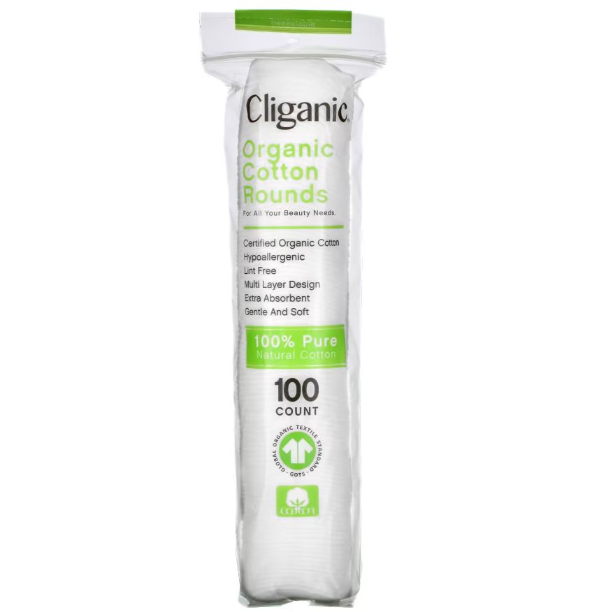 Picture of Cliganic KHCH00407625 Organic Rounds Cotton - 100 Count