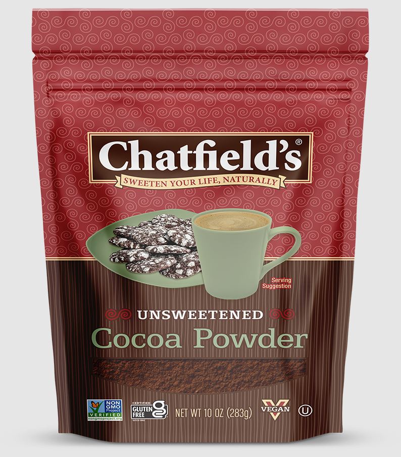 Picture of Chatfields KHRM02207596 10 oz Unsweetened Cocoa Powder Pouch