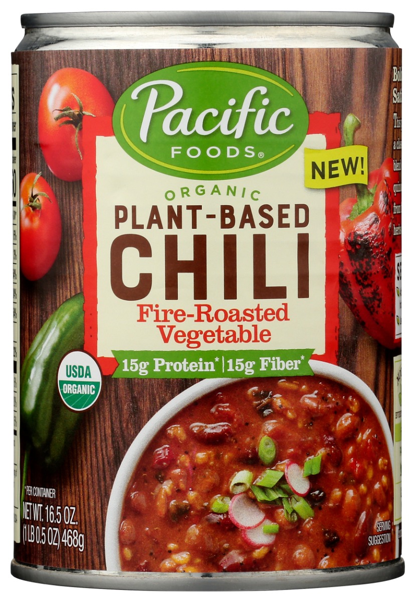 Picture of Pacific Foods KHLV00403876 16.5 fl. oz Organic Fire Roasted Vegetable Chili