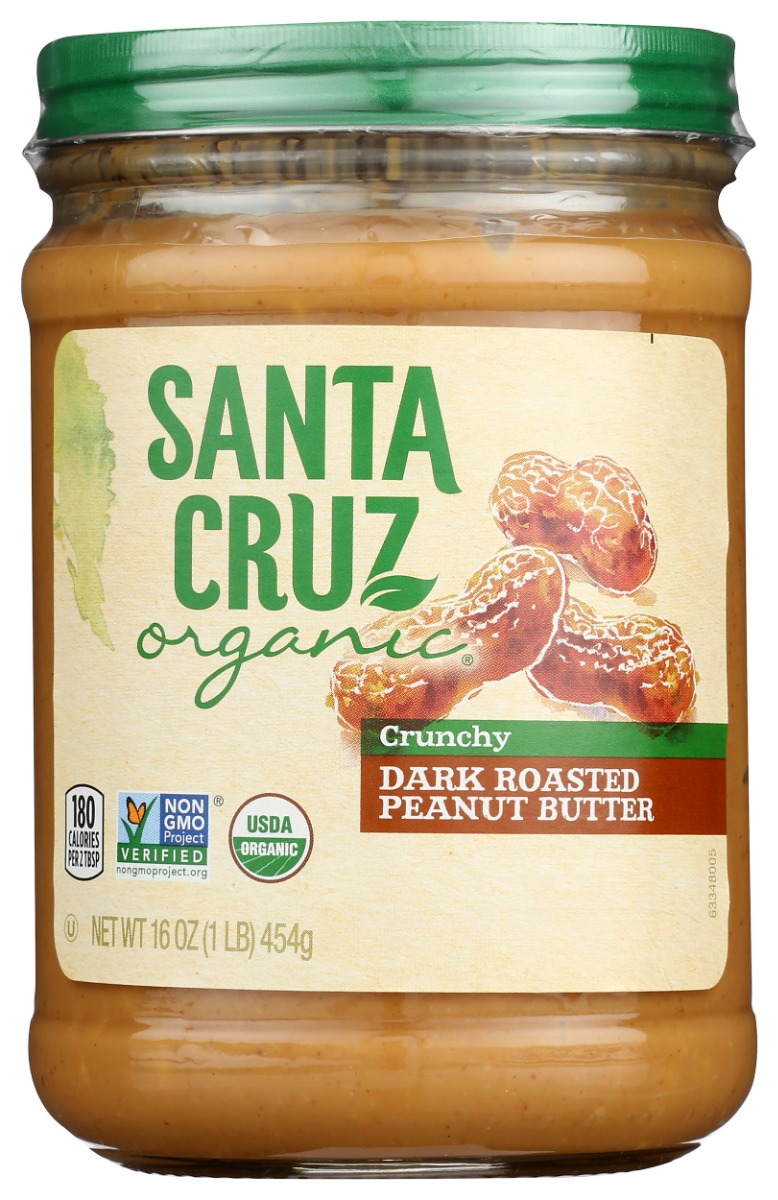 Picture of Santa Cruz KHCH02205396 Creamy Dark Roasted Peanut Butter - 16 oz