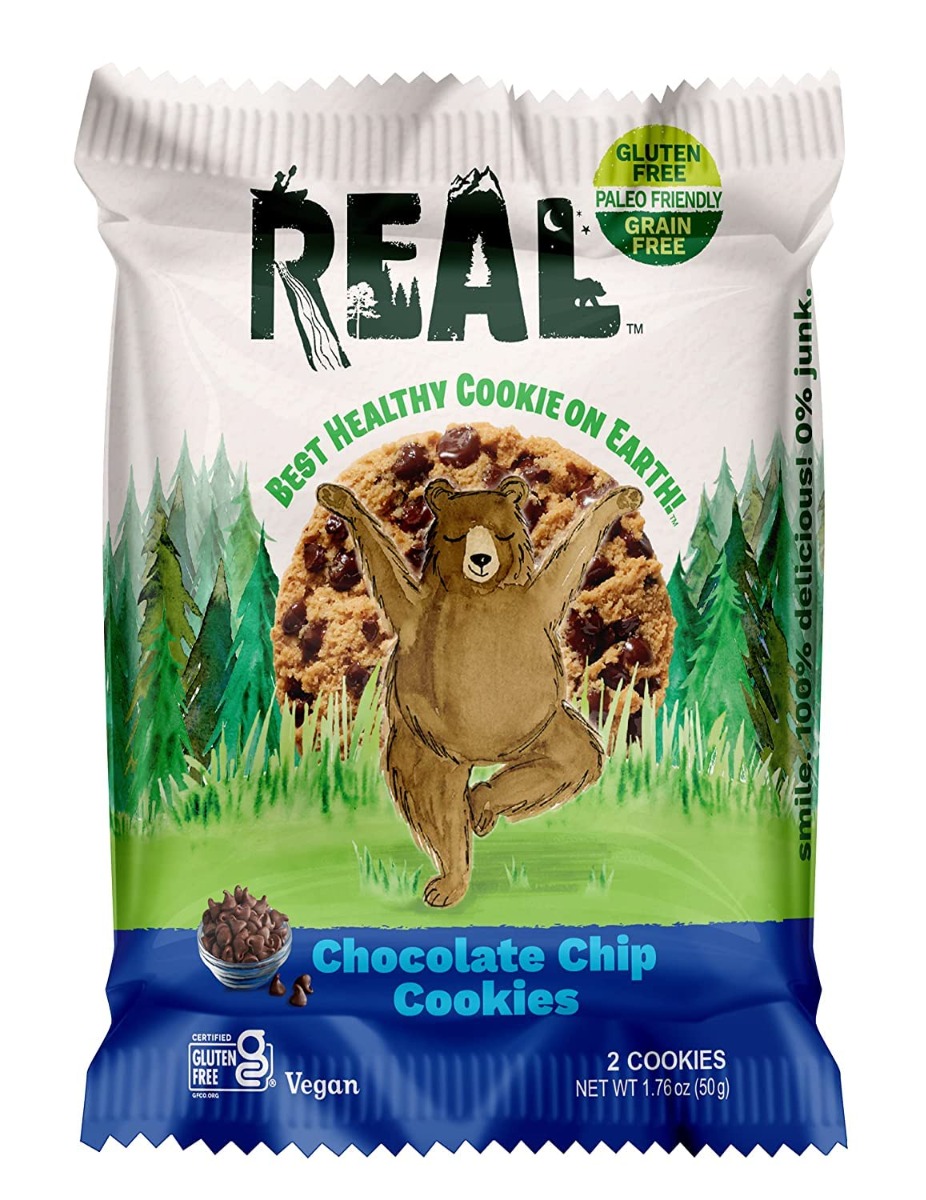 Picture of Real Cookies KHLV02206170 1.76 oz Chocolate Chip Cookies - 2 Count