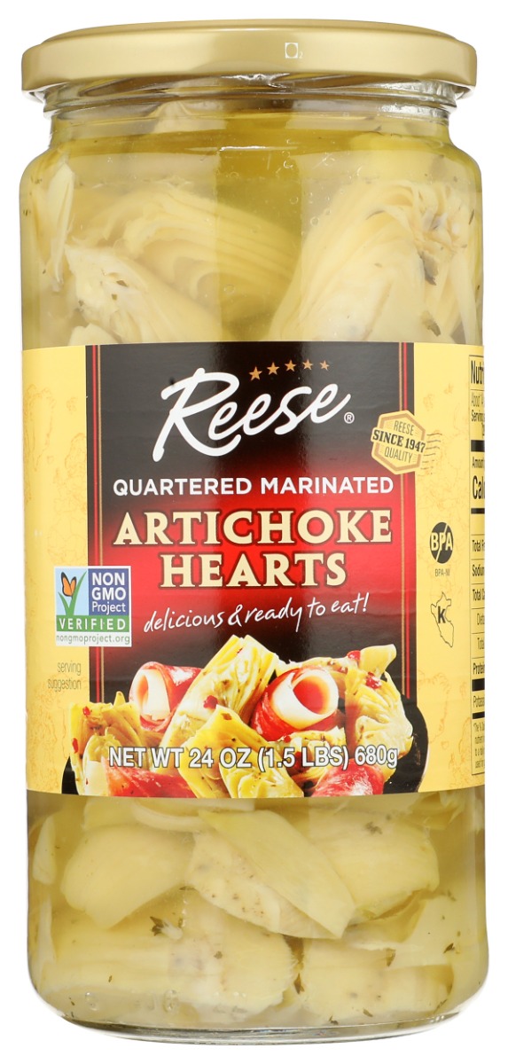 Picture of Reese KHRM02205142 24 oz Marinated Artichoke Hearts