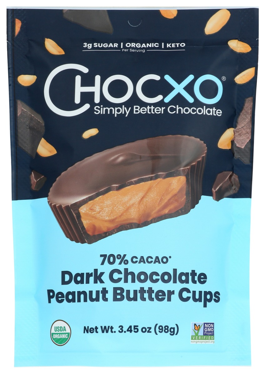 Picture of Chocxo KHCH00393210 3.46 oz Peanut Butter Cups Chocolate