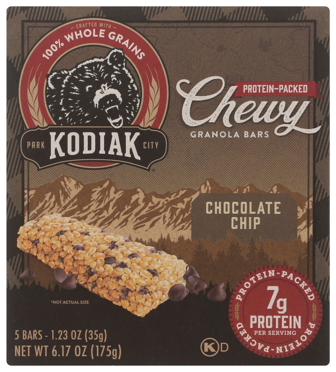 Picture of Kodiak KHRM00385608 6.17 oz Chocolate Chip Chewy Granola Bars