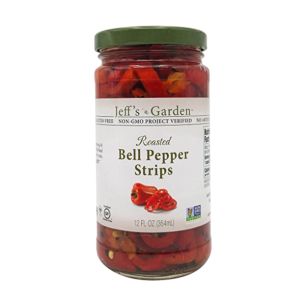 Picture of Jeffs Garden KHCH02204367 12 oz Roasted Bell Pepper Strips