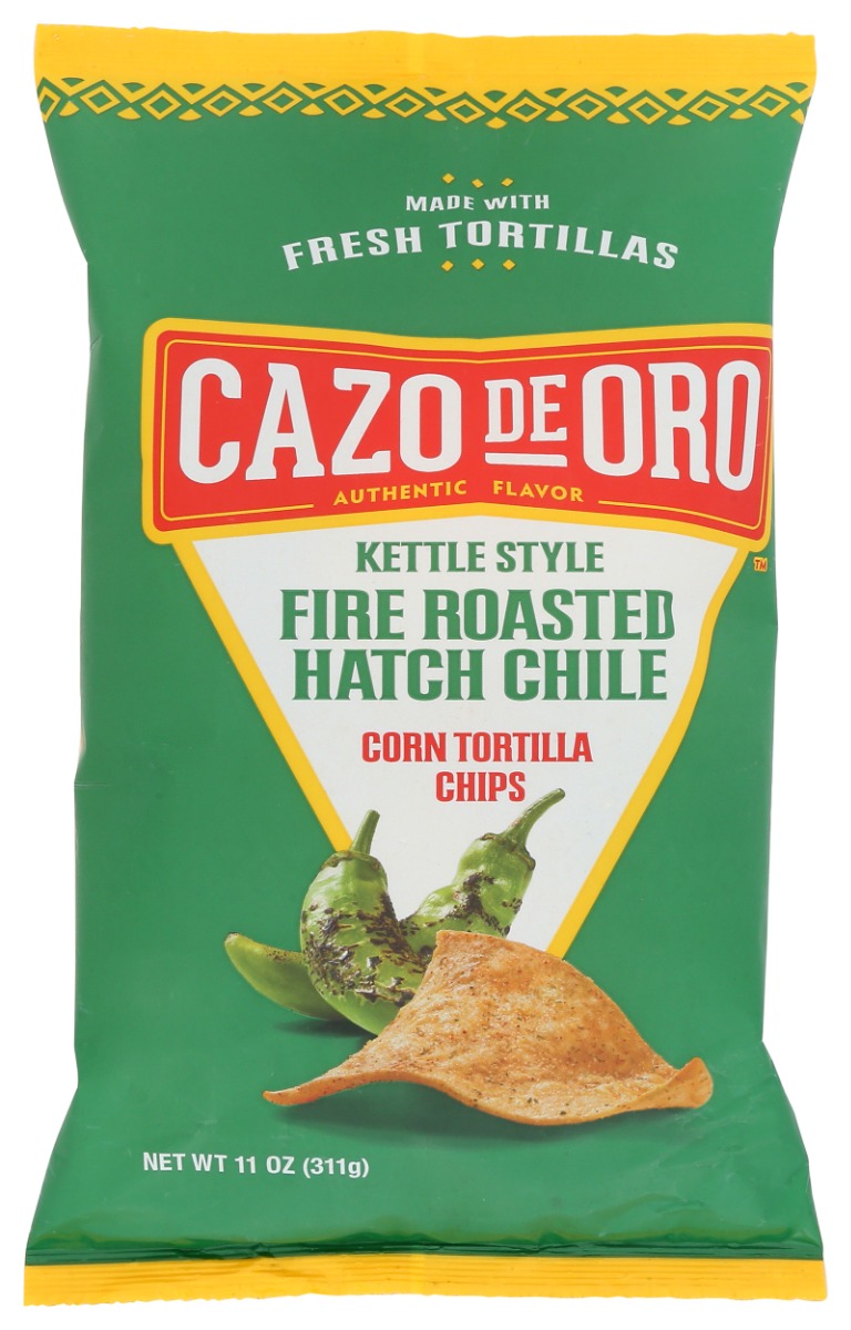 Picture of Cazo De Oro KHLV00400404 11 oz Tortilla Hatch Chil Chips