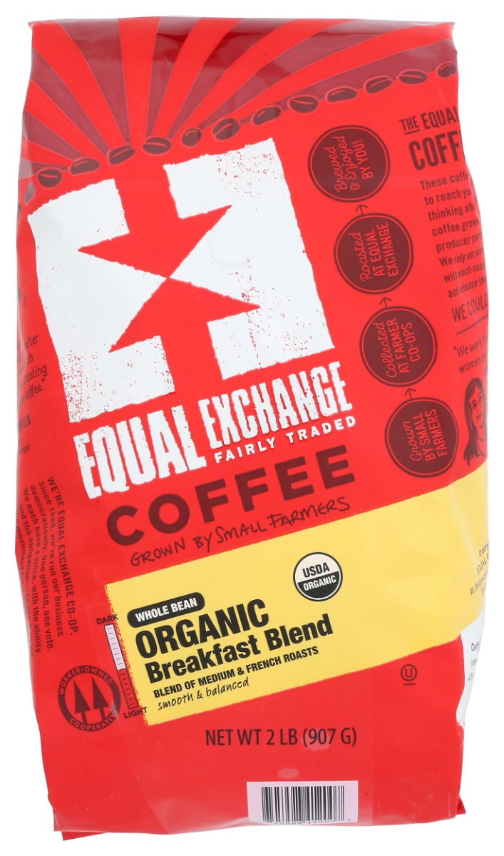 KHCH02208889 2 lbs Organic Breakfast Whole Bean Blend Coffee -  Equal Exchange