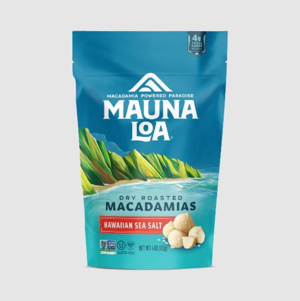 KHLV00392560 4 oz Hawaiian Sea Salt Macadamias Nuts -  Mauna Loa