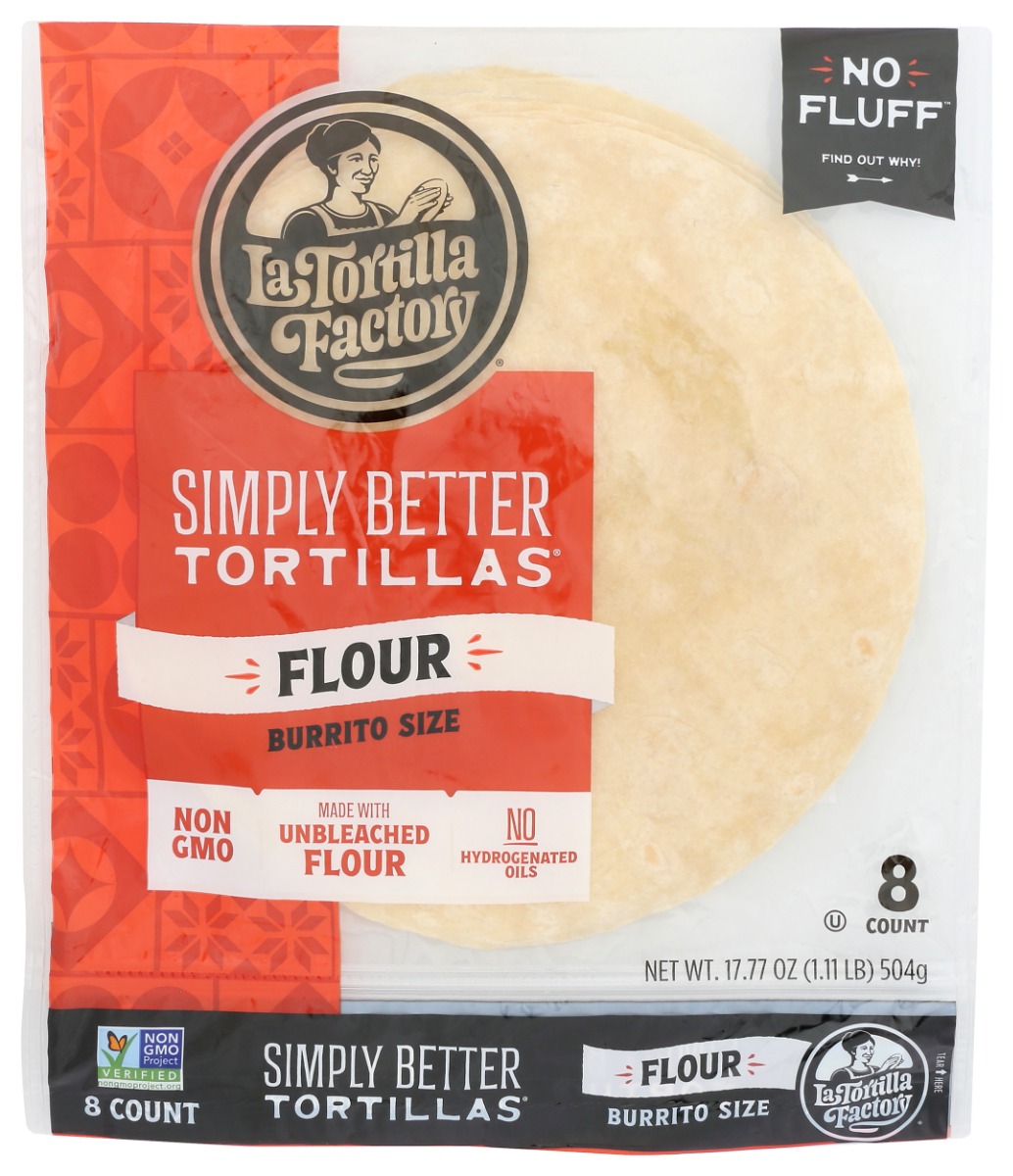 Picture of La Tortilla Factory KHCH02206169 17.77 oz Simply Better Tortillas Burrito Flour