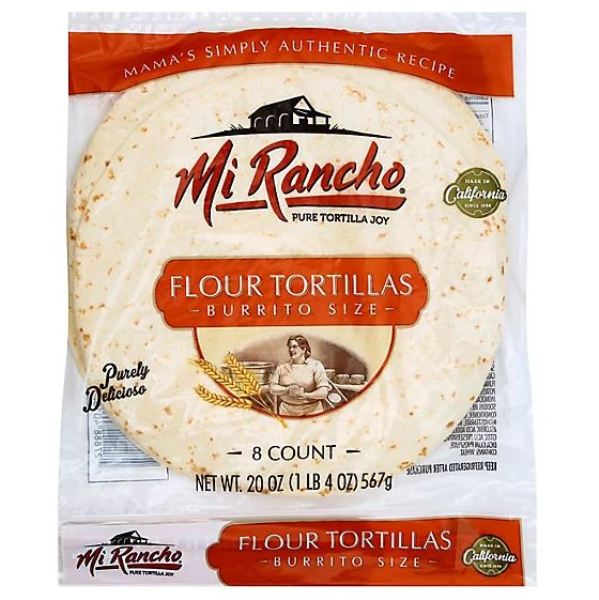 Picture of MI Rancho KHCH00394335 13.5 oz Flour Burrito Tortilla