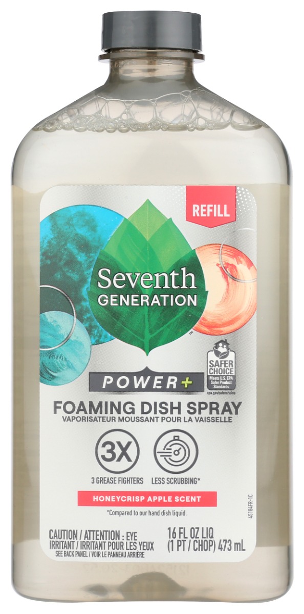 Picture of Seventh Generation KHRM02300402 16 fl. oz Honeycrisp Apple Foaming Dish Spray Refill