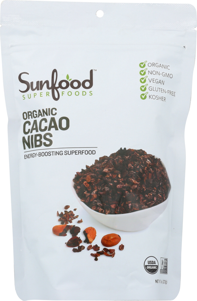 Picture of Sunfood Superfoods KHLV00330141 8 oz Organic Cacao Nibs