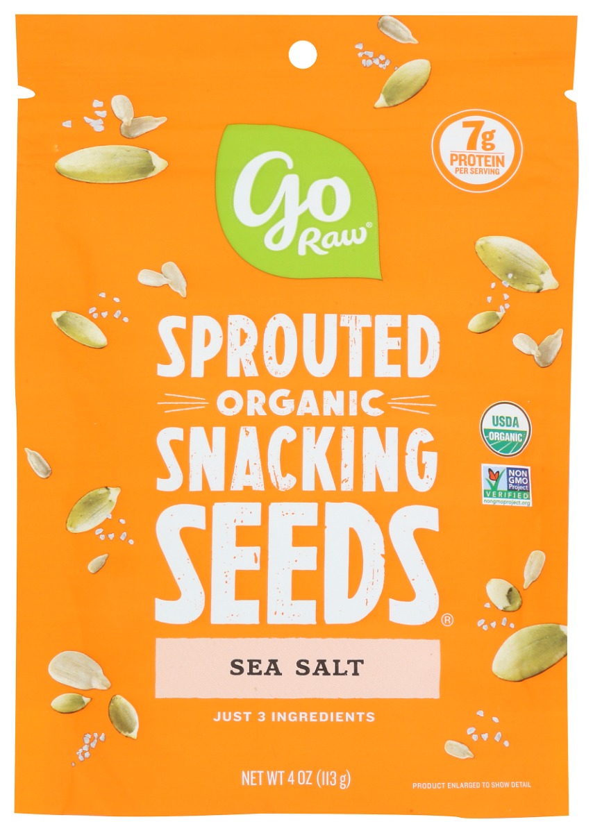 Picture of Go Raw KHRM02207376 4 oz Sea Salt Seeds Snack