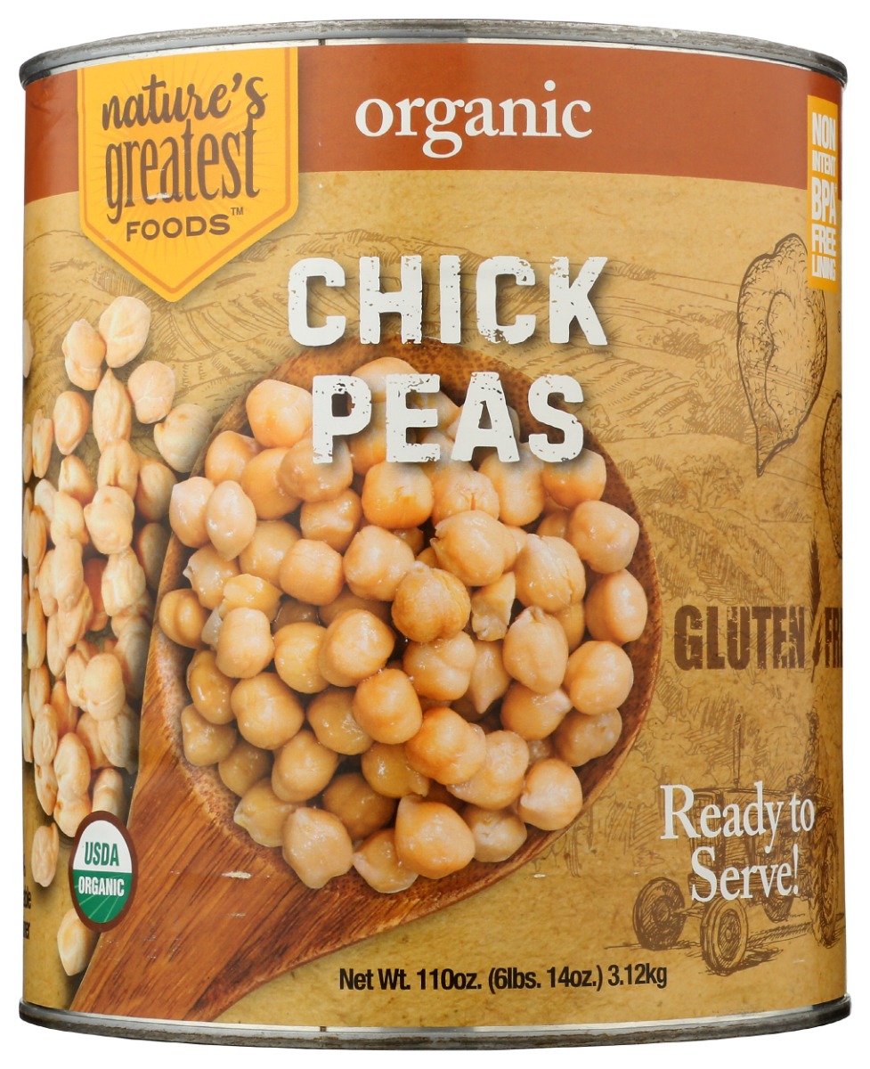 Picture of Natures Greatest Foods KHCH00363893 110 oz Organic Chick Peas