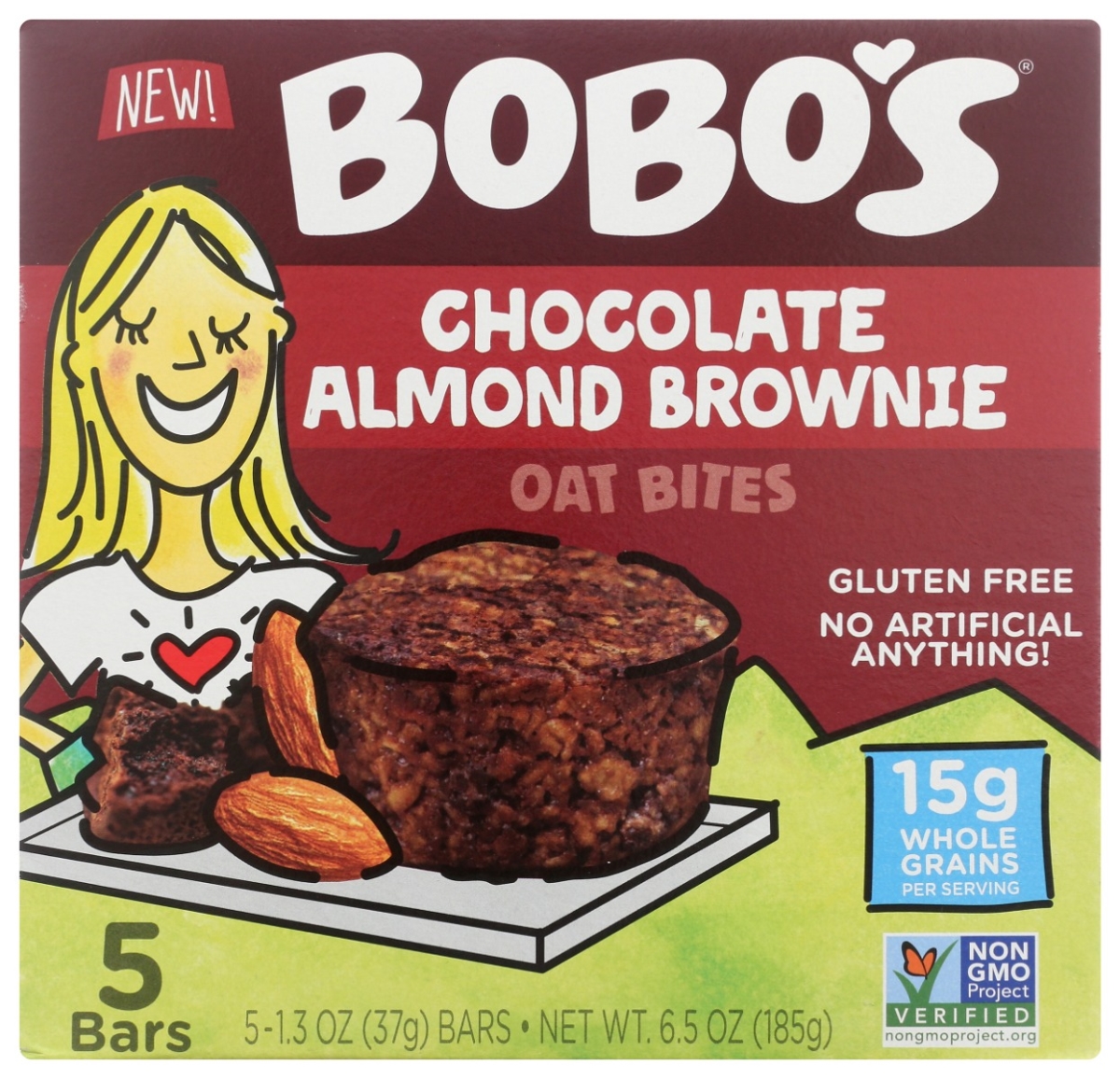 Picture of Bobos Oat Bars KHRM00378460 6.5 oz Chocolate Almond Brownie Bites