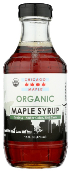 Picture of Chicago Maple KHRM00371425 16 fl. oz Organic Maple Syrup Glass