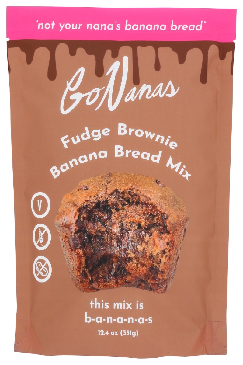 Picture of Gonanas KHRM02300144 12.4 oz Fudge Brownie Banana Bread Mix