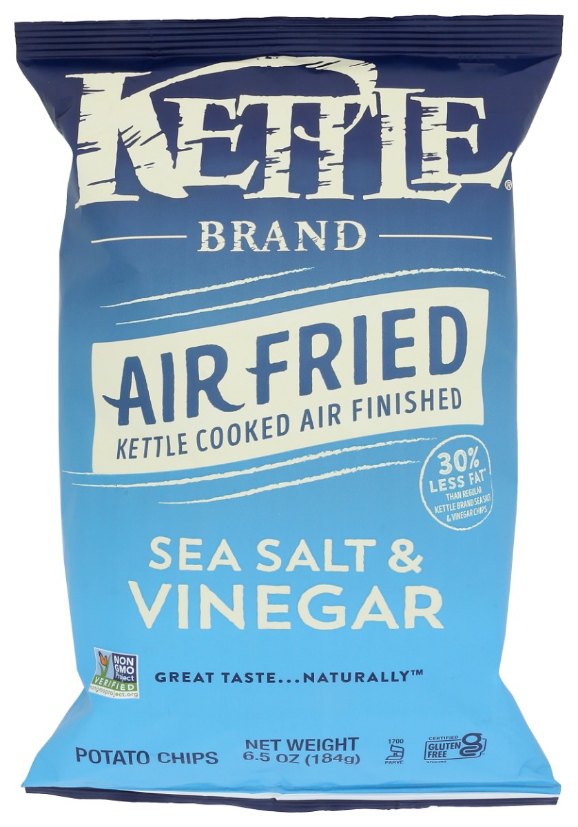 KHRM02201750 6.5 oz Air Fried Sea Salt Vinegar Potato Chips -  Kettle Foods