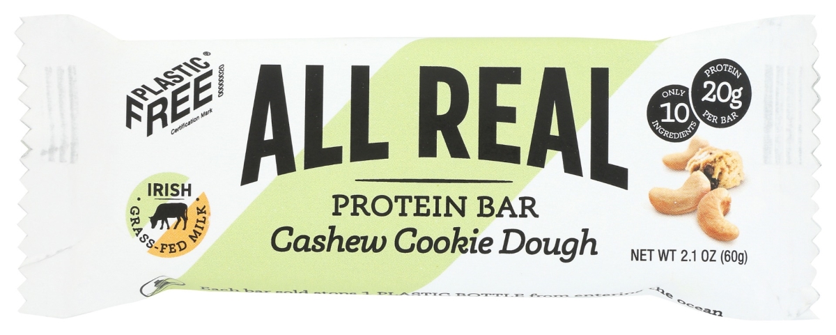 Picture of All Real Nutrition KHRM00406889 2.1 oz Cashew Cookie Dough Protein Bars