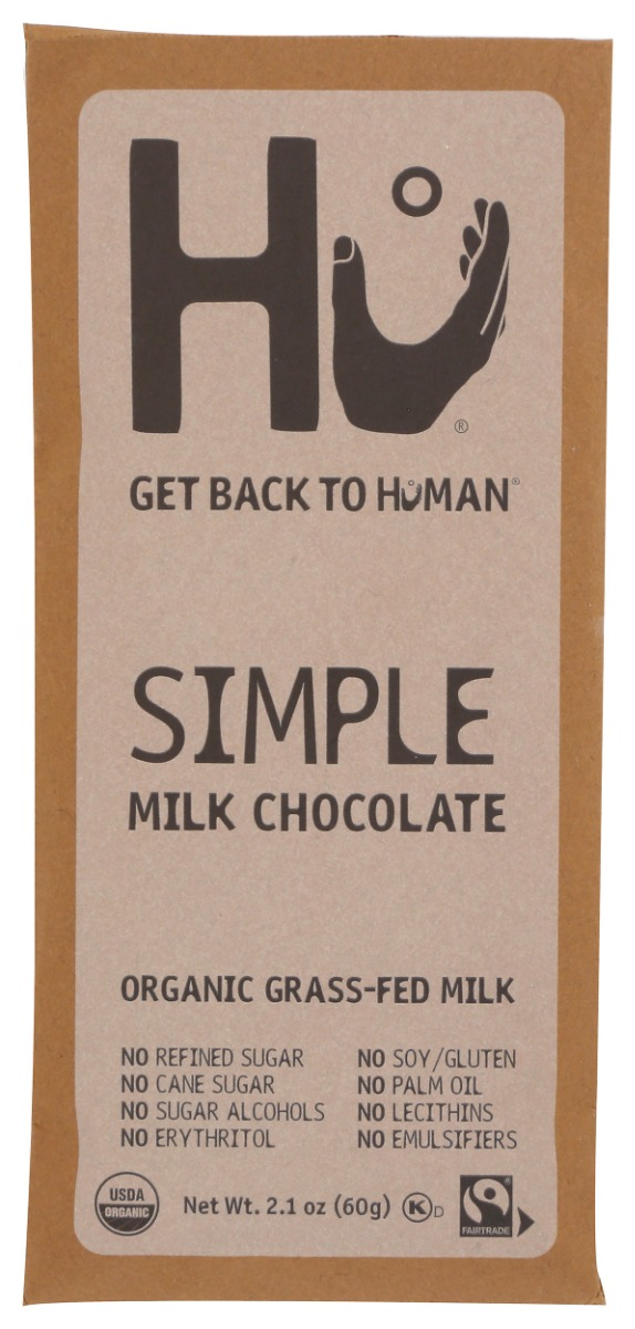 Picture of HU KHCH02200260 2.1 oz Simple Milk Chocolate Bar