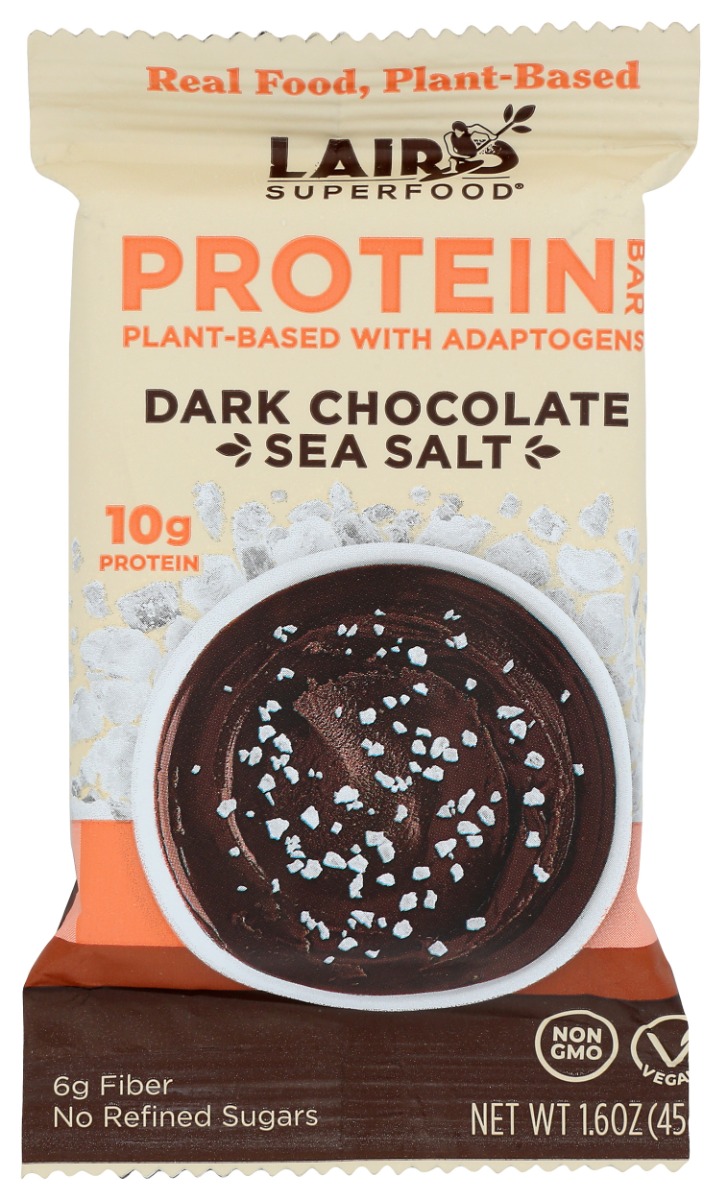 Picture of Laird Superfood KHCH02203551 1.6 oz Dark Chocolate Protein Bar