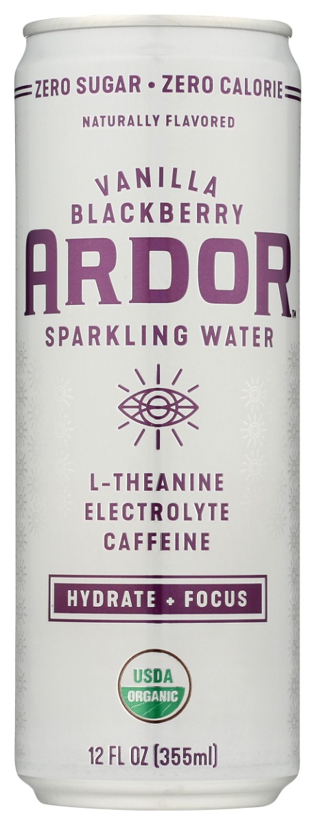Picture of Ardor Organic KHCH02203601 12 fl oz Vanilla & Blackberry Sparkling Water