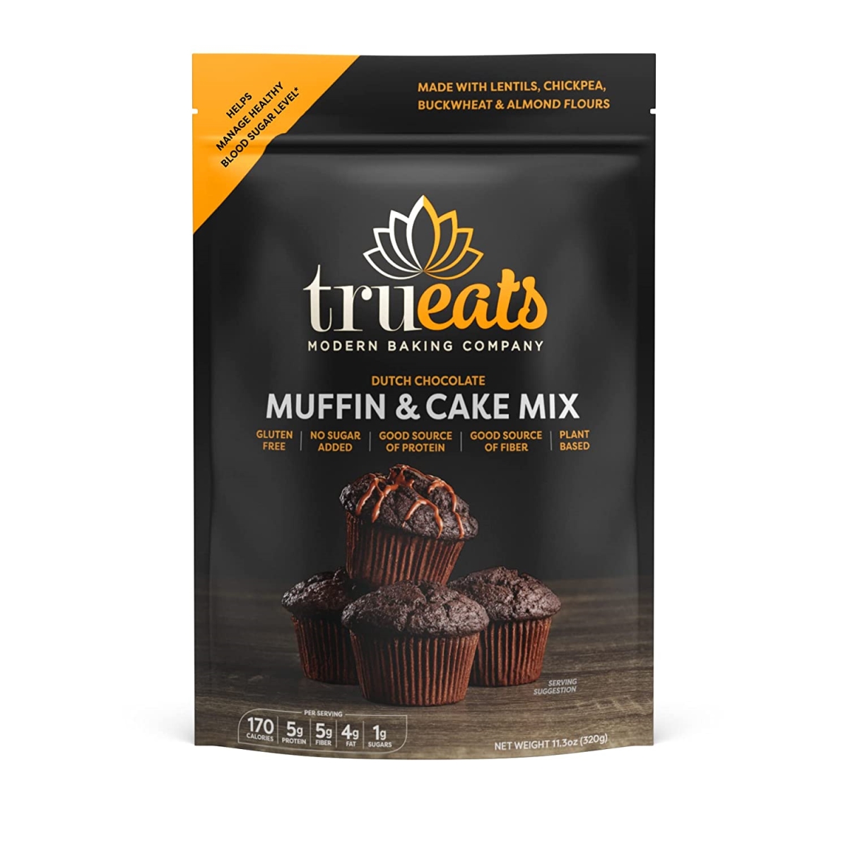 Picture of Trueats KHCH02208970 11.3 oz Dutch Chocolate Muffin & Cake Mix
