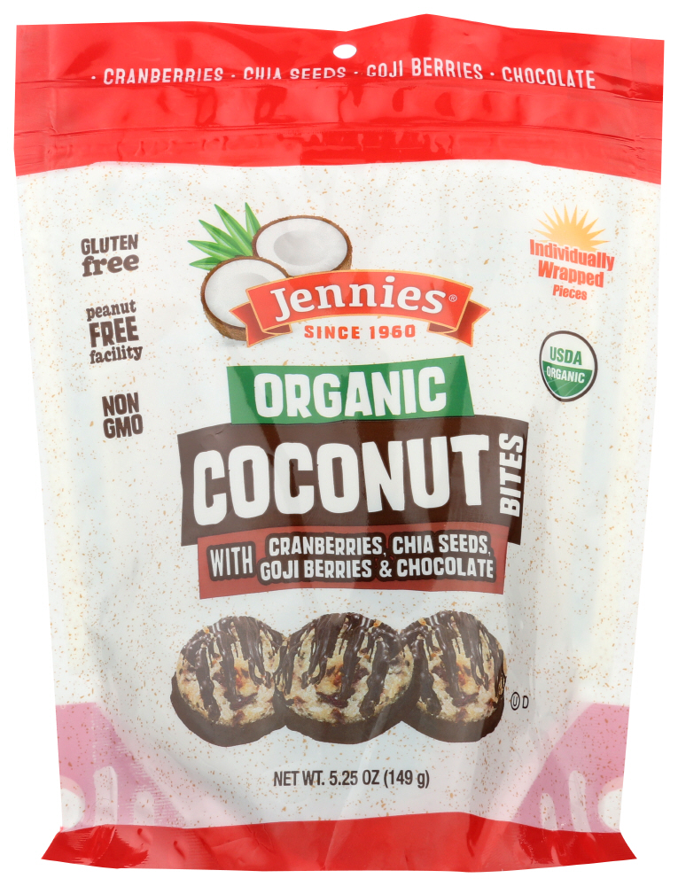 Picture of Jennies KHFM00316974 5.25 oz Goji Organic Gluten Free Coconut Bites