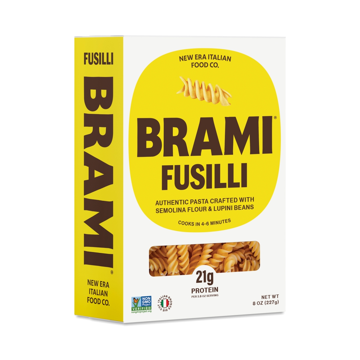Picture of Brami Lupini Snack KHLV00400536 8 oz Semolina Lupini Bean Fsilli Pasta
