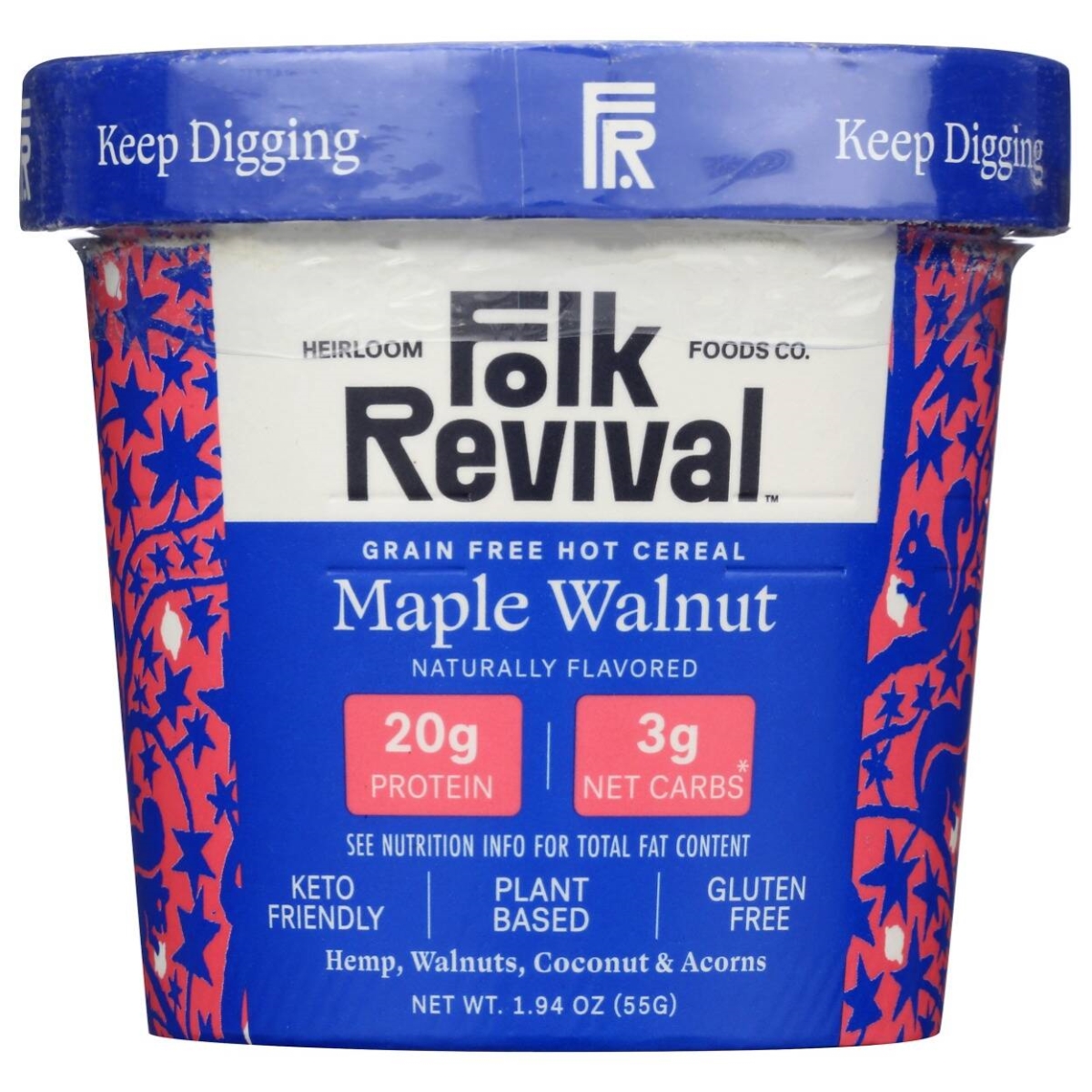 Picture of Folk Revival KHLV02300834 1.94 oz Maple & Walnut Hot Cereal