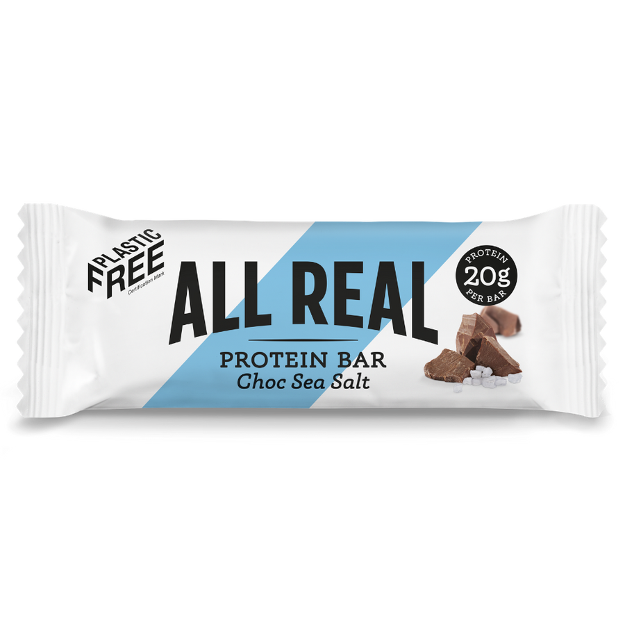 Picture of All Real Nutrition KHRM00406890 2.1 oz Chocolate & Sea Salt Protein Bar
